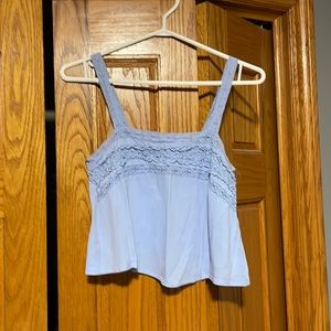Forever 21 Flowy Crop Top with triangle cut out at back